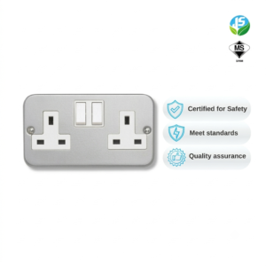 H04355-13A-2-Gang-Metalclad-Switched-Socket